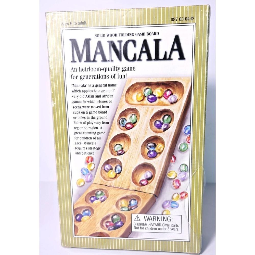 MANCALA‎ Solid Wood Folding Board Game